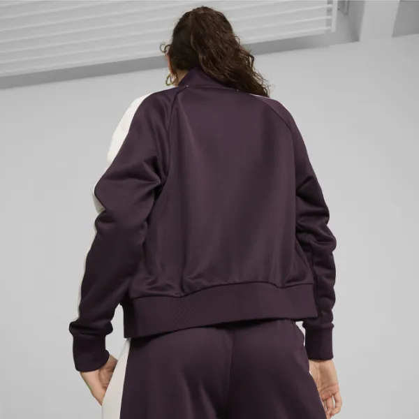 Jachetă pentru femei Puma Iconic T7 Track  Demisezon / Plum photo 5