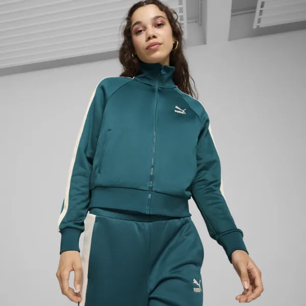 Ветровка для женщин Puma Iconic T7 Track  Демисезон / Зеленый photo 3 Ветровка для женщин Puma Iconic T7 Track  Демисезон / Зеленый photo 3