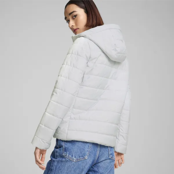 Ветровка для женщин Puma Ess Hooded Padded Jacket Демисезон / Серебряный photo 6