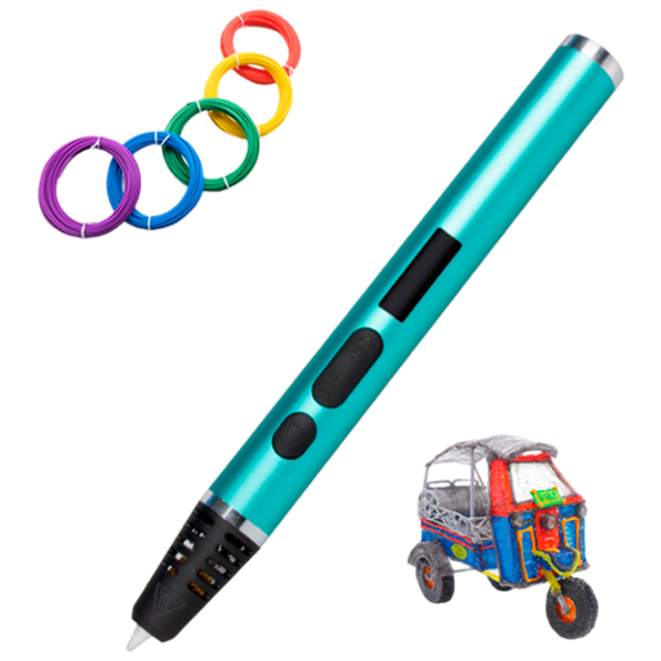 3D ручка 3DPen RP1000 Нержавеющая сталь/ Синий photo 2 3D ручка 3DPen RP1000 Нержавеющая сталь/ Синий photo 2
