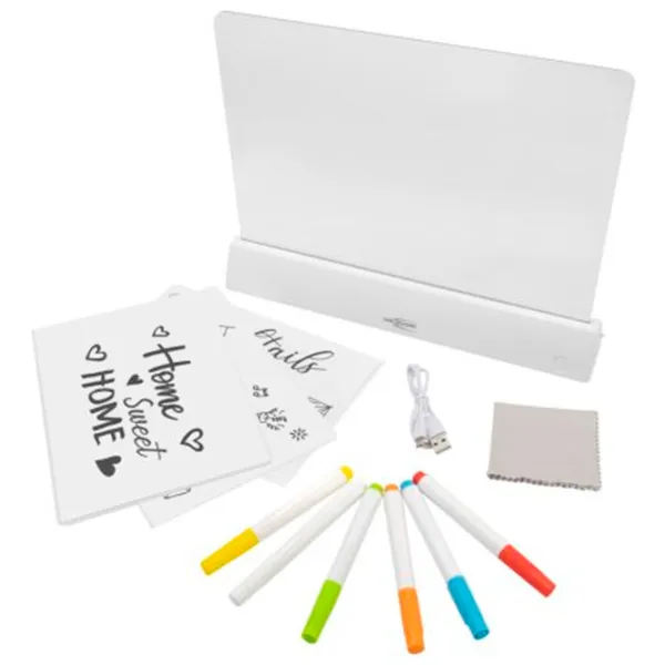 Настольная лампа фан Ansmann Decorative Drawing Board Белый photo 3