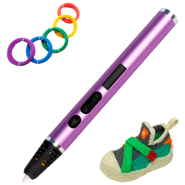 3D ручка 3DPen RP1000 Нержавеющая сталь/ Пурпурный photo 2