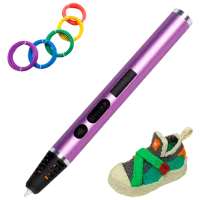 3D ручка 3DPen RP1000 Нержавеющая сталь/ Пурпурный photo 2