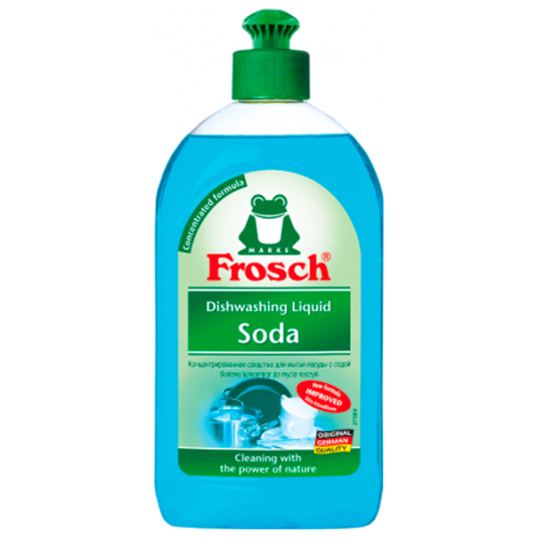Средство для мытья посуды Frosch 4001499162916 0.5 л / Сода photo 1