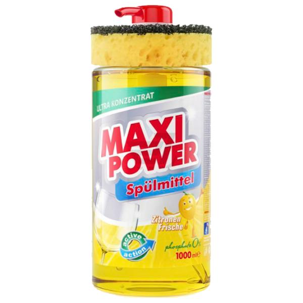 Средство для мытья посуды Maxi Power Lemon 1 л / Лимон photo 1 Средство для мытья посуды Maxi Power Lemon 1 л / Лимон photo 1