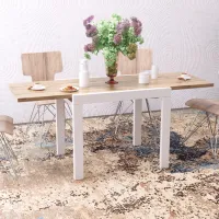 Кухонный стол раскладной Mobicasa Kors ДСП/ Белый photo 5