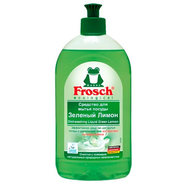 Средство для мытья посуды Frosch Green Lemon 0.5 л / Зелёный лимон photo 1 Средство для мытья посуды Frosch Green Lemon 0.5 л / Зелёный лимон photo 1