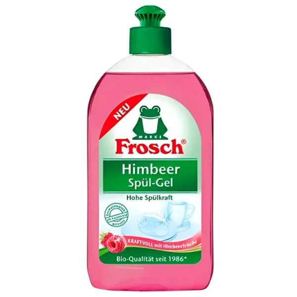 Средство для мытья посуды Frosch Raspberry 0.5 л / Малина photo 1 Средство для мытья посуды Frosch Raspberry 0.5 л / Малина photo 1