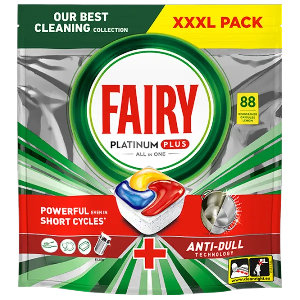 Средство для посудомоечных машин Fairy Platinum Plus  / Лимон photo 1 Средство для посудомоечных машин Fairy Platinum Plus  / Лимон photo 1