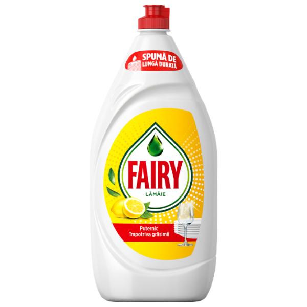 Средство для мытья посуды Fairy Lemon 1.35 л / Лимон photo 1 Средство для мытья посуды Fairy Lemon 1.35 л / Лимон photo 1