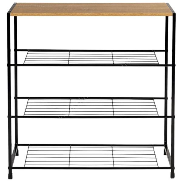 Etajeră pentru încălțăminte Modern Home XJ633063A1 (Oak/Black) 63.5 x 62.5 x 30.5 /Black /Fag photo 1 Etajeră pentru încălțăminte Modern Home XJ633063A1 (Oak/Black) 63.5 x 62.5 x 30.5 /Black /Fag photo 1