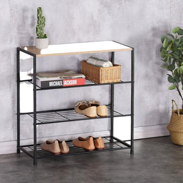 Etajeră pentru încălțăminte Modern Home XJ633063A1 (Oak/Black) 63.5 x 62.5 x 30.5 /Black /Fag photo 3 Etajeră pentru încălțăminte Modern Home XJ633063A1 (Oak/Black) 63.5 x 62.5 x 30.5 /Black /Fag photo 3