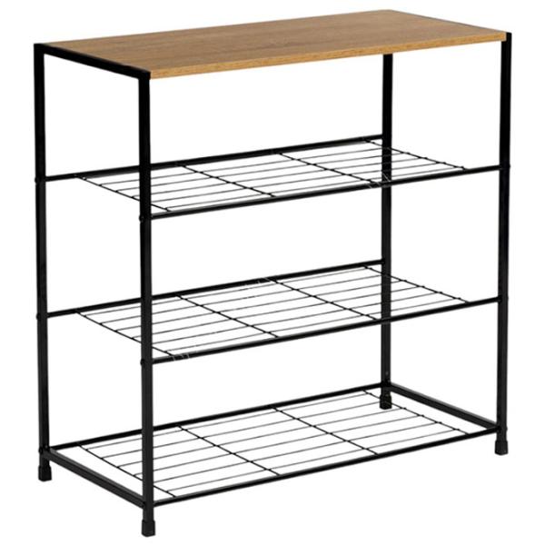 Etajeră pentru încălțăminte Modern Home XJ633063A1 (Oak/Black) 63.5 x 62.5 x 30.5 /Black /Fag photo 4 Etajeră pentru încălțăminte Modern Home XJ633063A1 (Oak/Black) 63.5 x 62.5 x 30.5 /Black /Fag photo 4