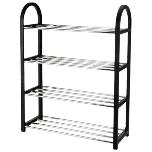 Etajeră pentru încălțăminte Storage Solutions 34522 4 rafturi 50x65x19cm  65 x 50 x 19 /Black /Gray photo 1