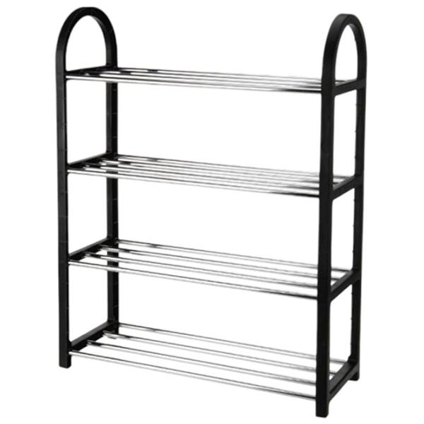 Etajeră pentru încălțăminte Storage Solutions 34522 4 rafturi 50x65x19cm  65 x 50 x 19 /Black /Gray photo 1