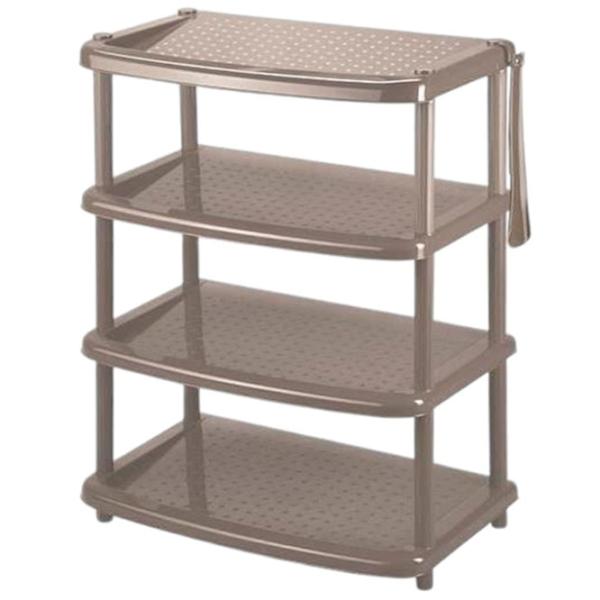 Etajeră pentru încălțăminte Bytplast 45714 Paola 4 rafturi 49X31X78cm  78 x 49 x 31 /Brown /Brown photo 1