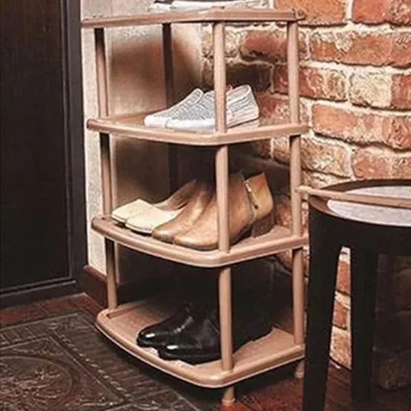 Etajeră pentru încălțăminte Bytplast 45714 Paola 4 rafturi 49X31X78cm  78 x 49 x 31 /Brown /Brown photo 3