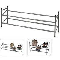 Etajeră pentru încălțăminte Storage Solutions 46888 2 rafturi metal 62 x 115 x 23 /Gray /Gray photo 2