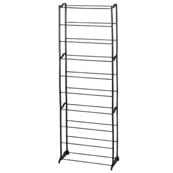 Стеллаж для обуви Holland 46915 Storage Solutions 10 полок 50x24x130cm  130 x 50 x 24см /Black /Черный photo 1