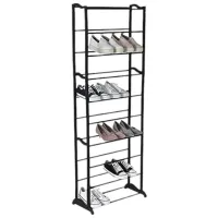 Etajeră pentru încălțăminte Holland 46915 Storage Solutions 10 rafturi 50x24x130cm 130 x 50 x 24 /Black /Black photo 3