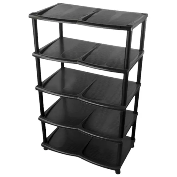 Стеллаж для обуви Planet UP140 (Black)  85 x 48 x 30см /Black /Черный photo 1 Стеллаж для обуви Planet UP140 (Black)  85 x 48 x 30см /Black /Черный photo 1