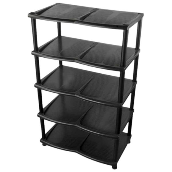 Стеллаж для обуви Planet UP140 (Black)  85 x 48 x 30см /Black /Черный photo 1 Стеллаж для обуви Planet UP140 (Black)  85 x 48 x 30см /Black /Черный photo 1