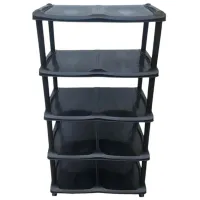 Стеллаж для обуви Planet UP140 (Black) 85 x 48 x 30см /Black /Черный photo 2
