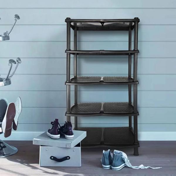 Стеллаж для обуви Planet UP140 (Black)  85 x 48 x 30см /Black /Черный photo 3 Стеллаж для обуви Planet UP140 (Black)  85 x 48 x 30см /Black /Черный photo 3