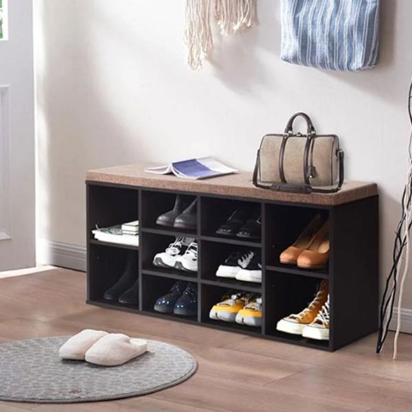 Стеллаж для обуви Costway HW63680BN (Brown)  48 x 104 x 30см /Brown /Коричневый photo 4 Стеллаж для обуви Costway HW63680BN (Brown)  48 x 104 x 30см /Brown /Коричневый photo 4