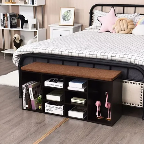 Стеллаж для обуви Costway HW63680BN (Brown)  48 x 104 x 30см /Brown /Коричневый photo 5 Стеллаж для обуви Costway HW63680BN (Brown)  48 x 104 x 30см /Brown /Коричневый photo 5