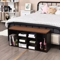 Etajeră pentru încălțăminte Costway HW63680BN (Brown) 48 x 104 x 30 /Brown /Brown photo 5