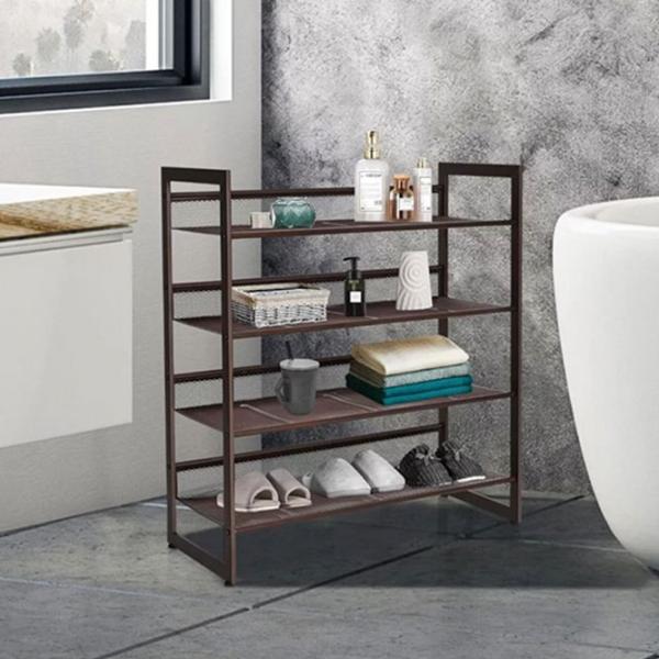 Стеллаж для обуви Crostway HW66359 (Brown)  82 x 74 x 30.5см /Brown /Коричневый photo 3 Стеллаж для обуви Crostway HW66359 (Brown)  82 x 74 x 30.5см /Brown /Коричневый photo 3