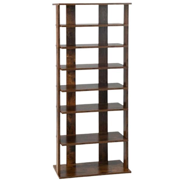 Стеллаж для обуви Costway JZ10125CF (Rustic Brown)  110 x 47 x 25.5см /Brown /Коричневый photo 1