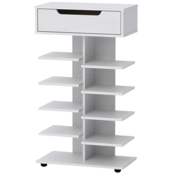 Dulap pentru încălțăminte KompaniT "TO-15" ML Mobilier 600x1048x320  104.8 x 60 x 32 /Gray /White photo 1