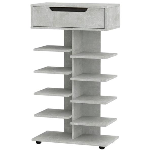 Dulap pentru încălțăminte KompaniT "TO-15" ML Mobilier 600x1048x320  104.8 x 60 x 32 /Gray /White photo 2