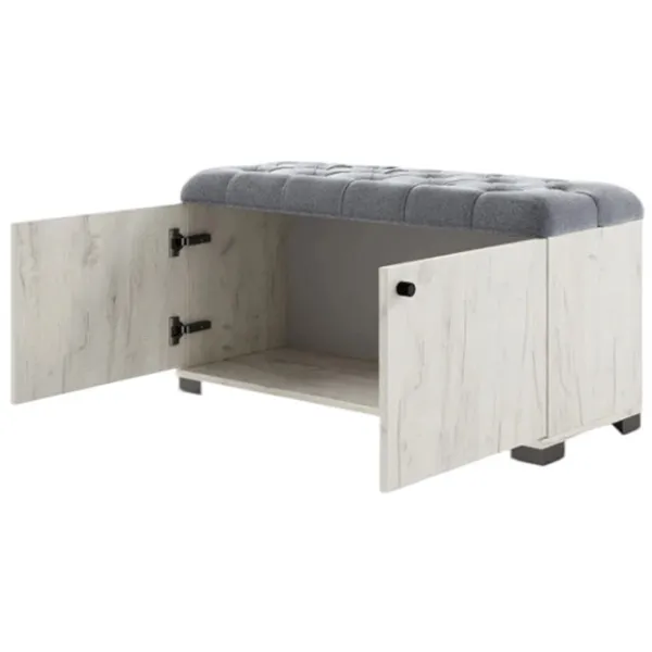 Suport pentru încălțăminte ML-Mobila ML - 9 gri 46  47 x 90 x 35.1 /Stejar Craft Alb /Stejar Craft Alb photo 3 Suport pentru încălțăminte ML-Mobila ML - 9 gri 46  47 x 90 x 35.1 /Stejar Craft Alb /Stejar Craft Alb photo 3