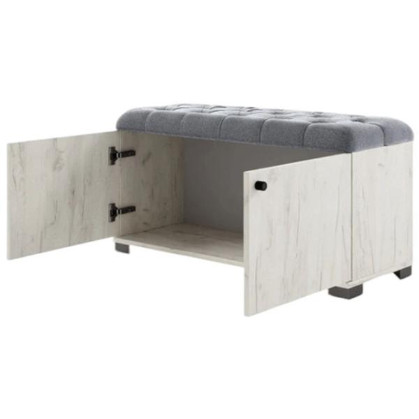 Suport pentru încălțăminte ML-Mobila ML - 9 gri 46  47 x 90 x 35.1 /Stejar Craft Alb /Stejar Craft Alb photo 3 Suport pentru încălțăminte ML-Mobila ML - 9 gri 46  47 x 90 x 35.1 /Stejar Craft Alb /Stejar Craft Alb photo 3
