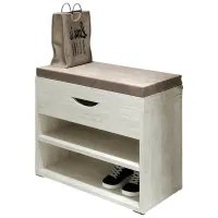 Suport pentru încălțăminte ML-Mobila ML - 5 gri 57 41.8 x 60.2 x 31.5 /Stejar Craft Alb /Stejar Craft Alb photo 3