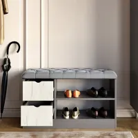 Suport pentru încălțăminte ML-Mobila ML-8 52.75 x 97.1 x 34.6 /Antracit /Antracit