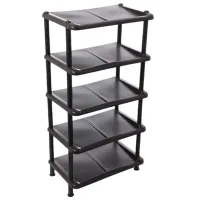 Etajeră pentru încălțăminte Strend Pro 2531004 (Black) 86 x 48 x 30.5 /Black /Black photo 2