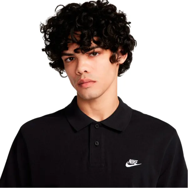 Tricou polo pentru bărbați Nike M Nk Club Ss Polo Pique Black photo 3