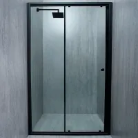 Душевые перегородки Manopera EG213/BL/G Черный / раздвижные