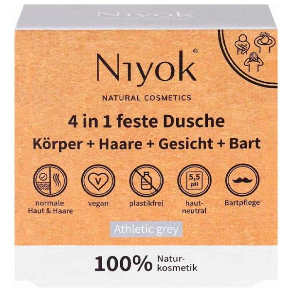 Săpun solid Niyok 4 in 1 Solid Shower Athletic 80 g photo 1