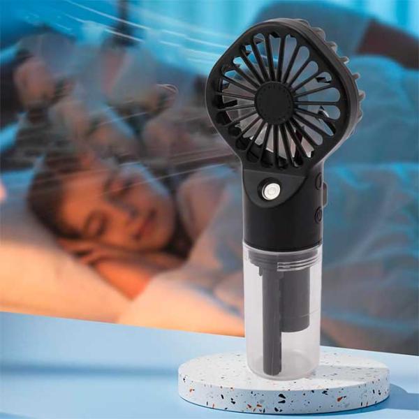 Ventilator HygroWave Hand Held Spray Fan  / Portabil / Black photo 5