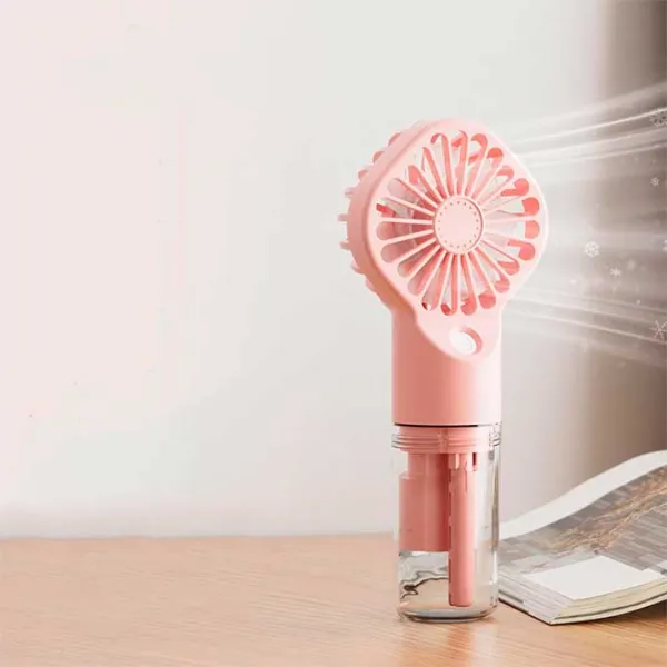 Ventilator HygroWave Hand Held Spray Fan  / Portabil / Pink photo 4