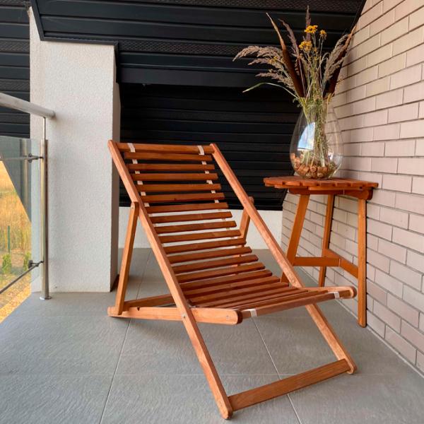 Шезлонг Mobicasa Hodina Дерево / Дерево / Коричневый  photo 4