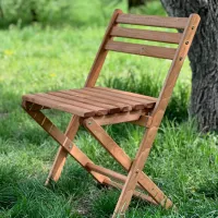 Scaun de grădină Mobicasa Hodina Lemn / Lemn / Brown photo 6