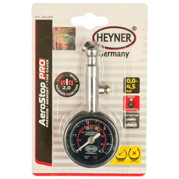 Manometru pentru anvelope Heyner 564200  photo 1