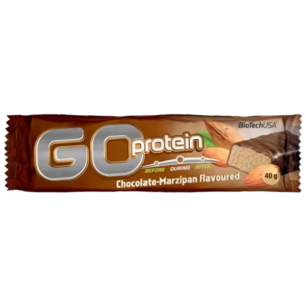 Batoane proteice BioTechUSA Go Protein Marțipan de ciocolată (5999076205400) 40 g photo 1 Batoane proteice BioTechUSA Go Protein Marțipan de ciocolată (5999076205400) 40 g photo 1