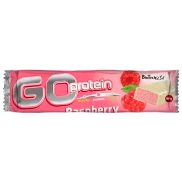 Batoane proteice BioTechUSA Go Protein Сăpșuni (5999076202331) 80 g photo 1
